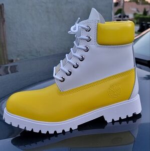 Timberland boots Yellow Fashion two tone